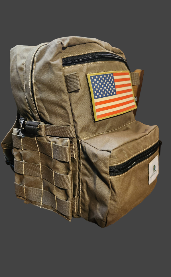 Kids hunting pack MOLLE pouch adapter.