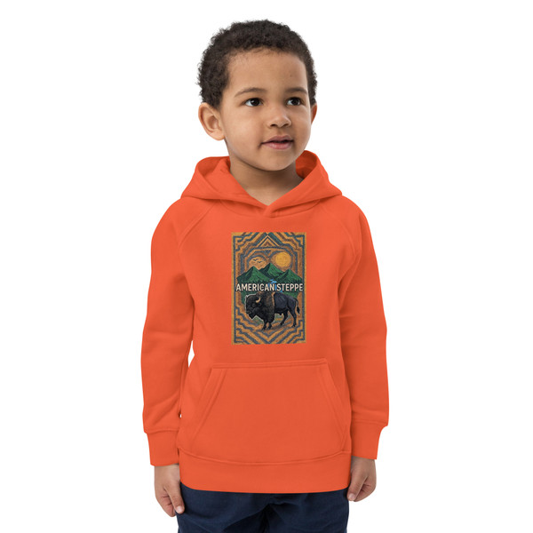 Kids Eco Hoodie organic cotton and recycled polyester.