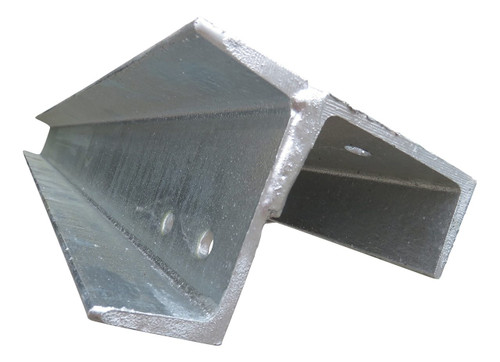 90° Corner C Channel 100 x 50 x 2700mm PFC Hot Dipped Galvanised Steel (suits 2M STD 75mm thick sleepers)