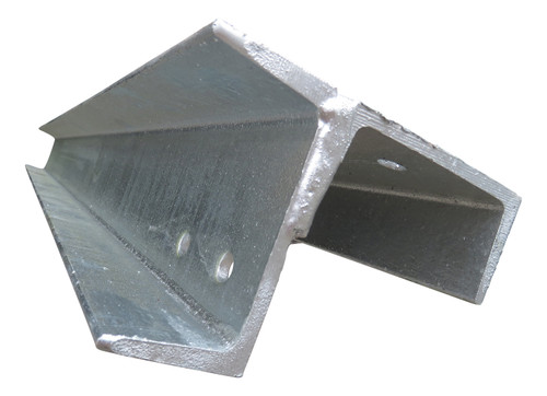 90° Corner C Channel 150 x 75 x 4800mm PFC Hot Dipped Galvanised Steel (suits 2M HD 100mm thick sleepers)