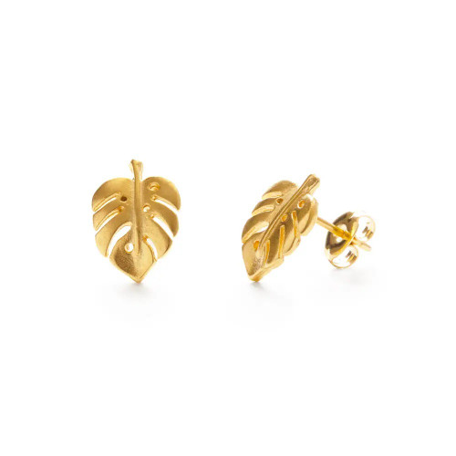 Monstera Stud Earrings Monstera Stud Earrings