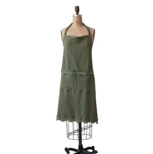 Cotton Waffle Weave Apron