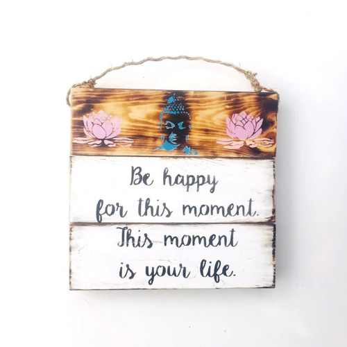 Hand-Painted Sign- Be Happy