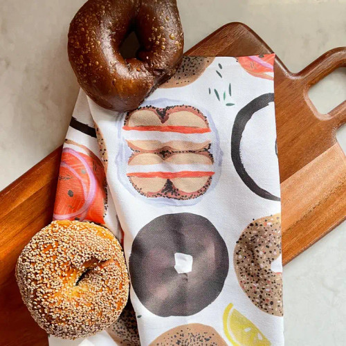 Bagel Embroidered Towel Bagel Embroidered Towel