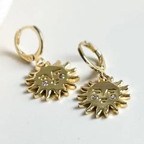 Natalie Clare Sun Hoop Earrings