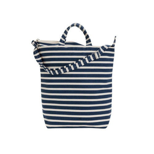Baggu Zip Duck Bag- Blue & White Striped