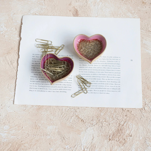 Crackle Glaze Heart Dish