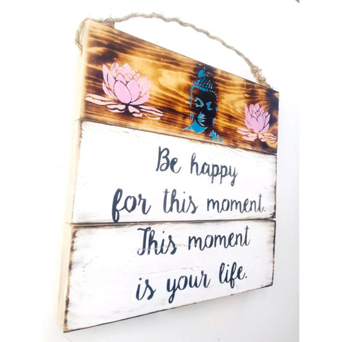 Be Happy Hand-Painted Sign