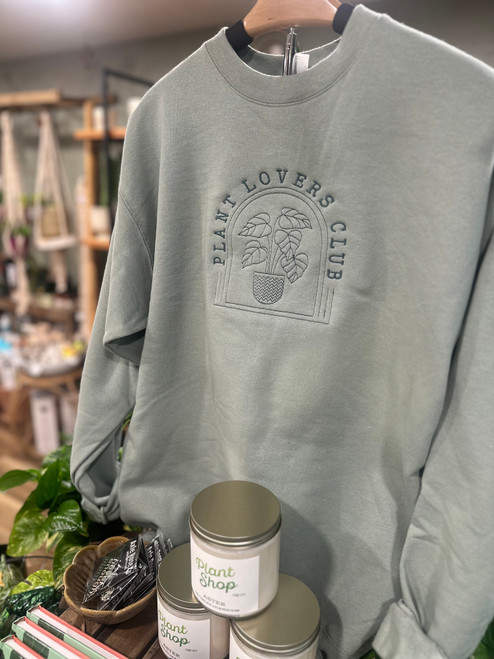 Plant Lovers Club Embroidered Sweatshirt