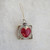 Glass Heart Ornament