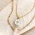 Luna Norte Blooming Necklace Set- Pink