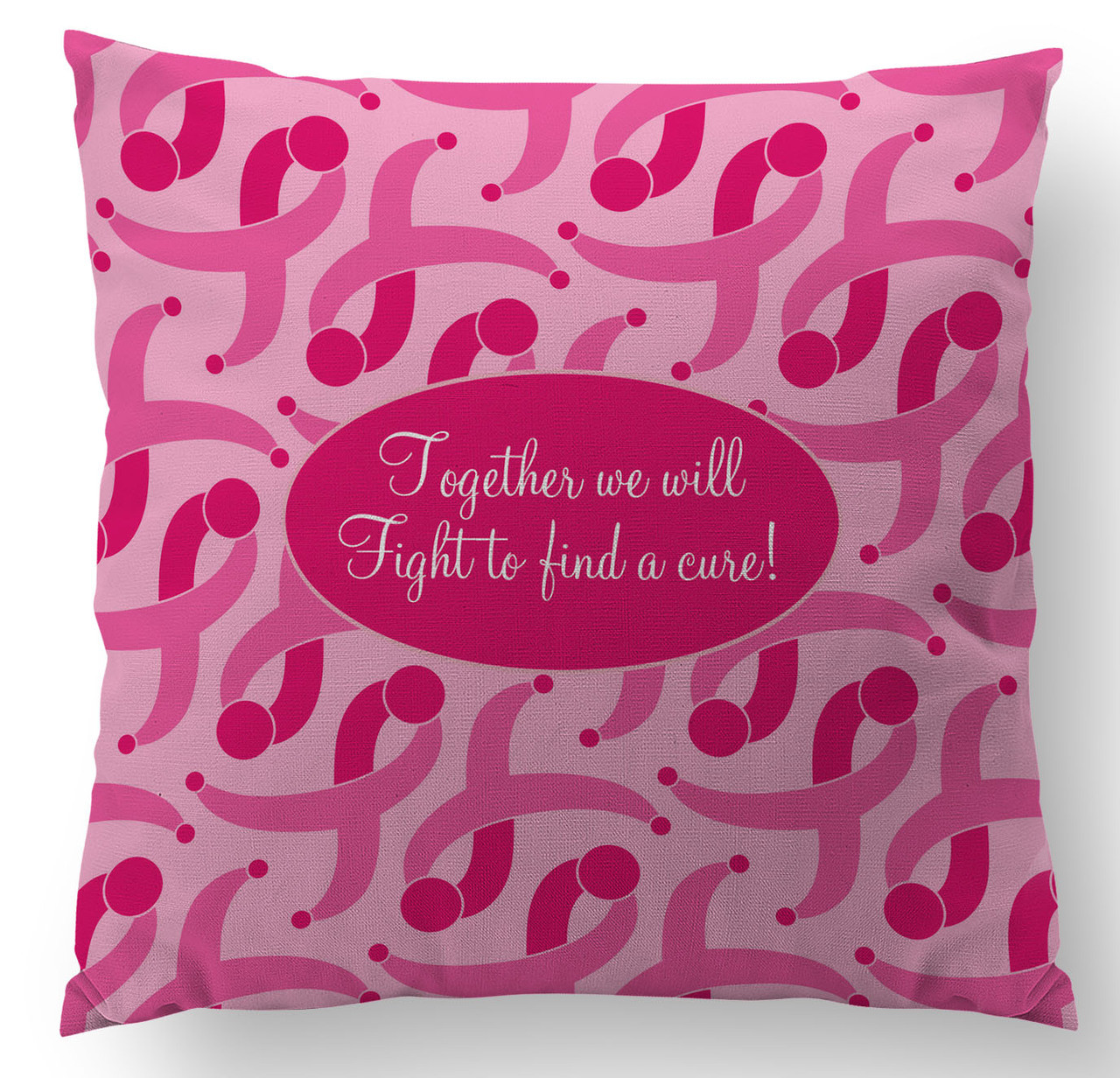 Pillow Breast Cancer Awareness A Cure Lavender Belle Design