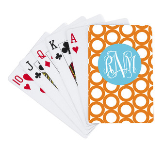 Playing Cards-Orange Rings