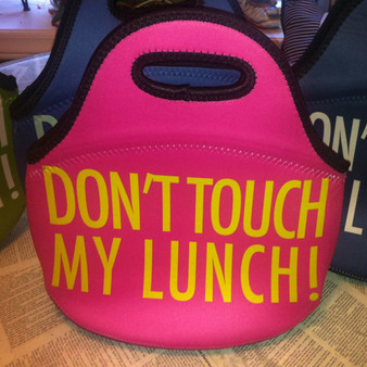 Lunch Tote- Don't Touch My Lunch- Pink