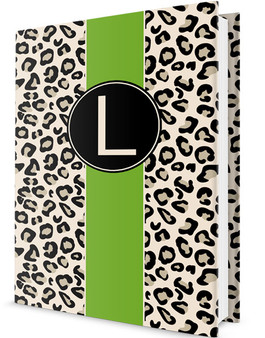 Custom Journal-Leopard Pea Stripe