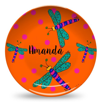 Microwave Safe Dinnerware Plate-Dragonfly