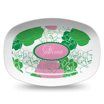 Microwavable Platter- Sorority Rose AKA