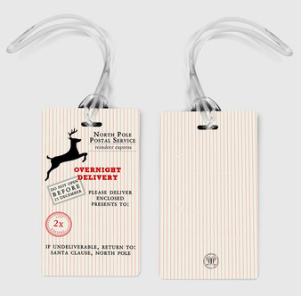 Melamine Bag Tag-Overnight Delivery