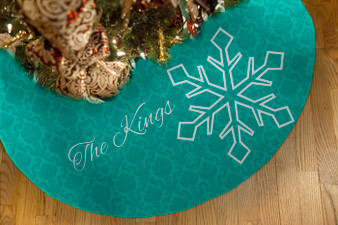 Tree Skirts - Snowflake Damask