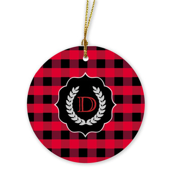 Ornaments - Buffalo Plaid Red and Black