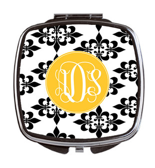 Compact Mirror- Damask
