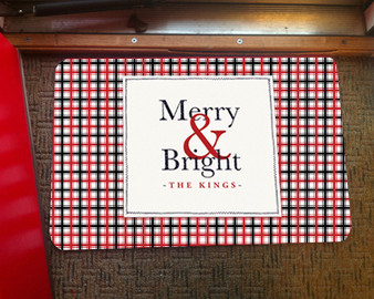 Doormat - Merry & Bright Plaid