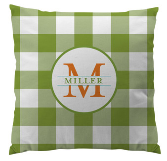 Pillows - Gingham Green