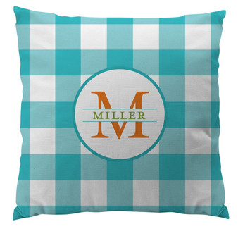 Pillows - Gingham Turquoise