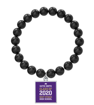 Graduation Black Onyx Bracelet