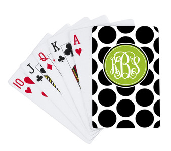 Playing Cards -BW Polka Dots