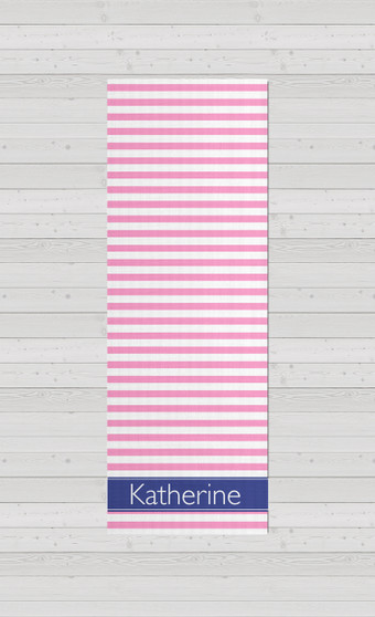 Yoga Mats - Pink Stripes