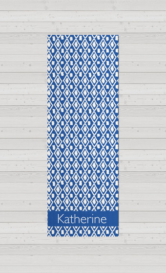 Yoga Mats - Ikat Blue