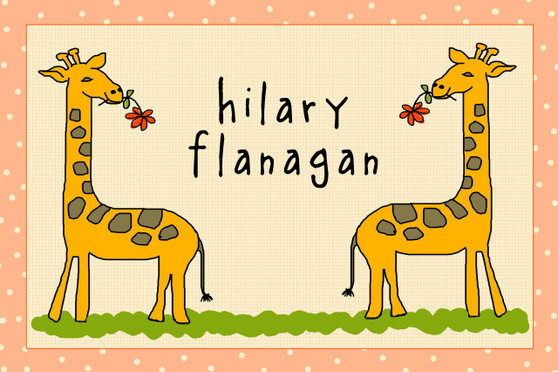 Placemat- Geoffrey the Giraffe