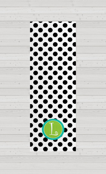 Yoga Mats -BW Polka Dots II