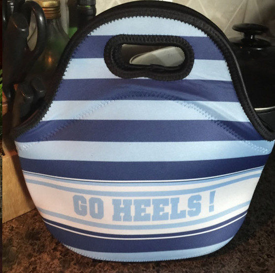 Lunch Tote- Rugby Navy and Light Blue
