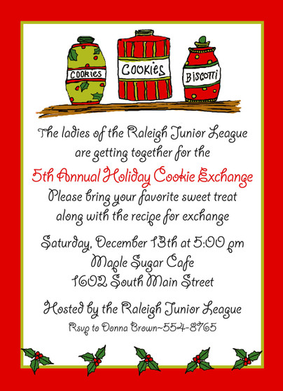 Invitation-Cookie Exchange