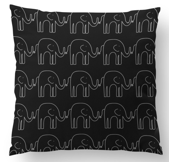 Pillows- Black Elephant