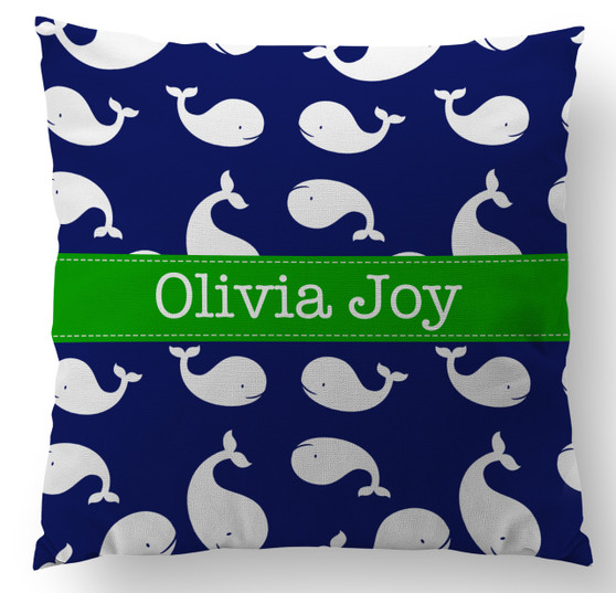 Pillow- Happy Whales