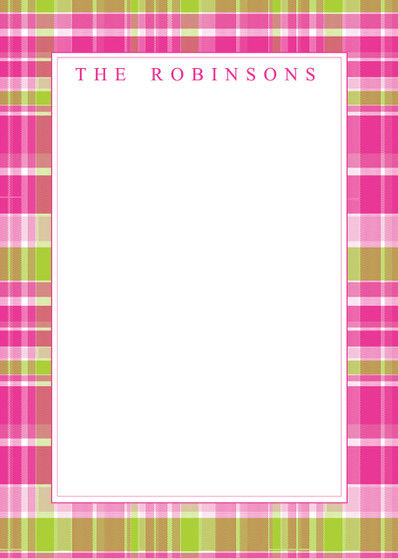 Fat Pad-Pink Plaid