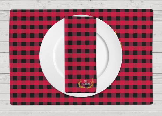 Placemats-Buffalo Plaid Red