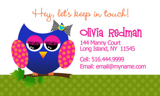 Calling Cards- Allie the Owl