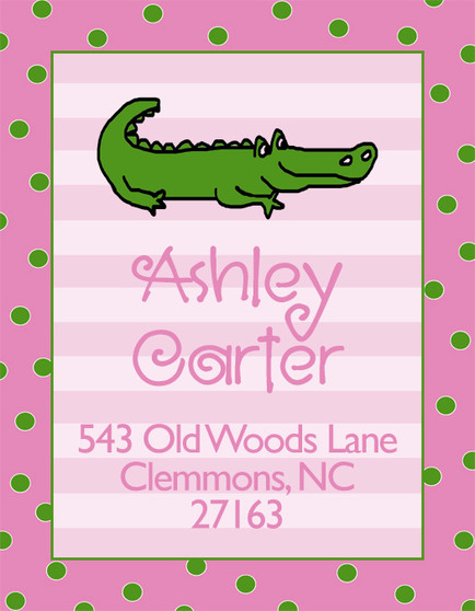 Address Stickers - Alligator