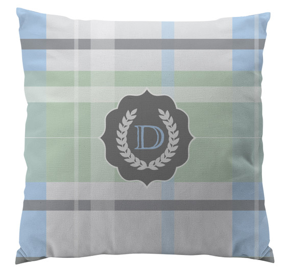 Pillows - Light Blue Plaid Seal