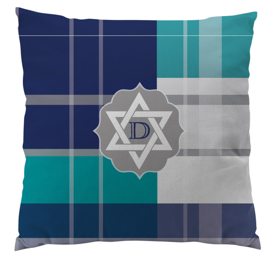 Pillows - Hanukkah Plaid