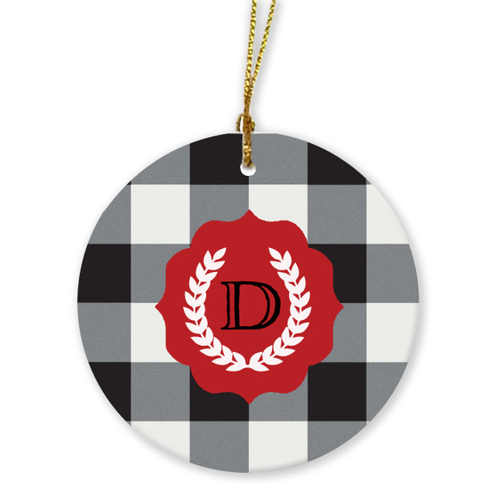 Ornaments - Buffalo Plaid Black and White