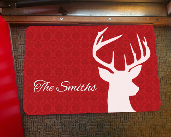 Doormat - Deer Damask