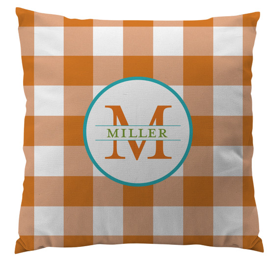 Pillows - Gingham Orange