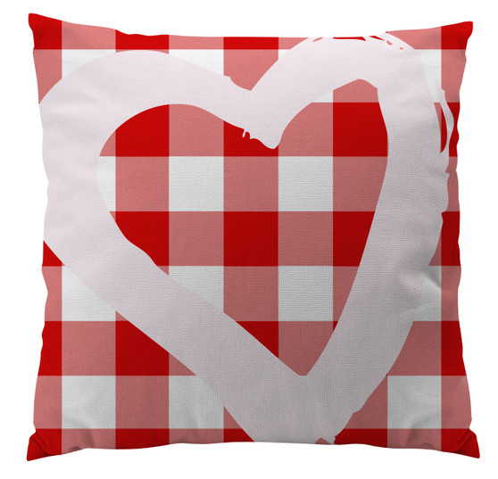 Pillows - Buffalo Plaid Red Heart