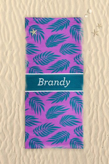 Beach Towel-Graphic Palm Tropical