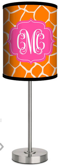 Custom Lamp-Orange Leopard